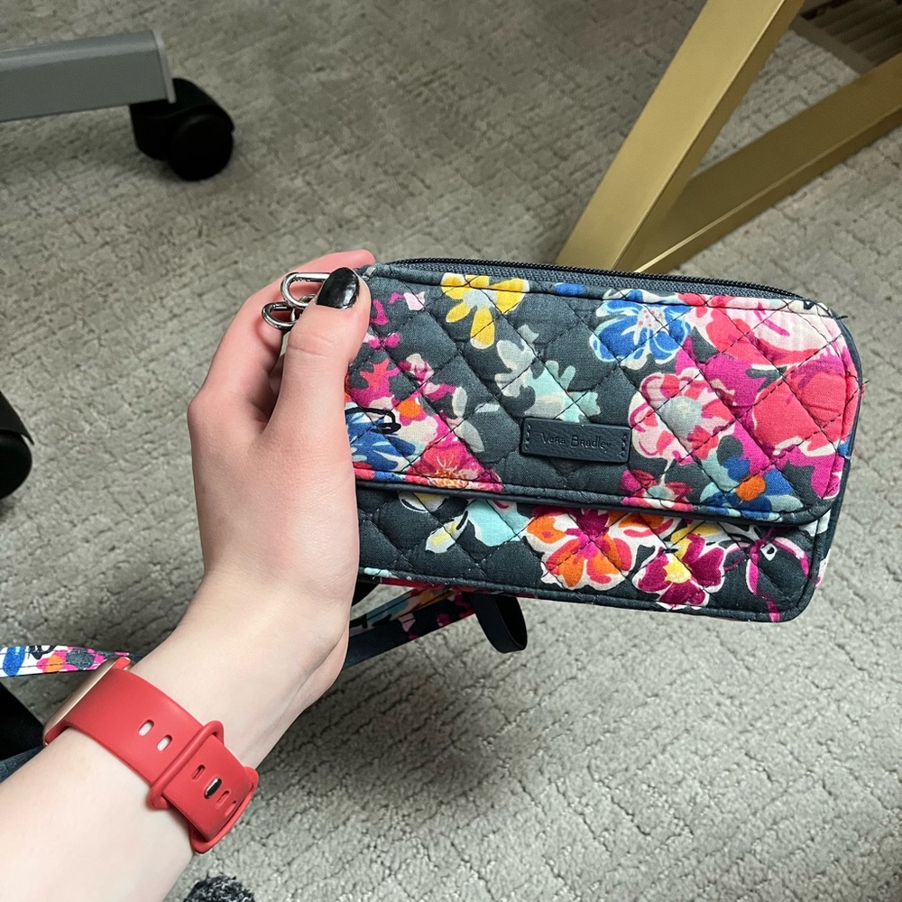 Floral Print Vera Bradley Clutch Crossbody
